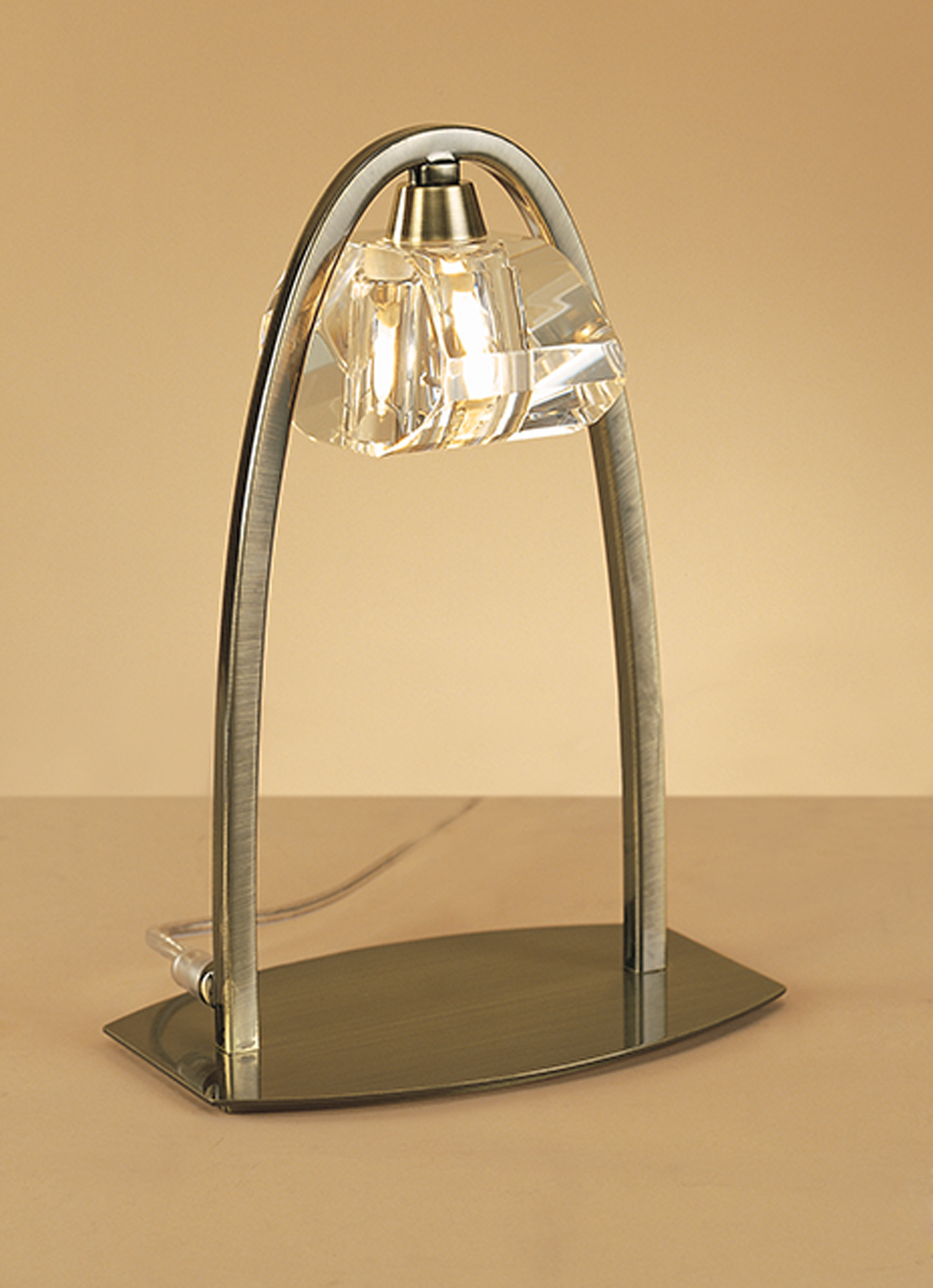 M0425AB  Alfa AB Crystal 24cm 1 Light Table Lamp
